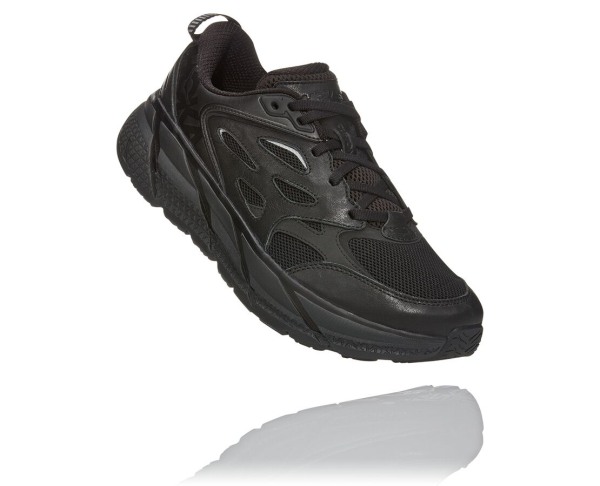 Hoka One One Clifton L Mens UK - Black Road Running Shoes - MRTNZ4876